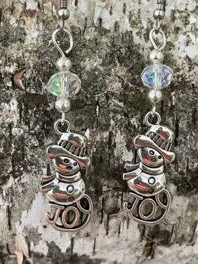 Snowman Earrings