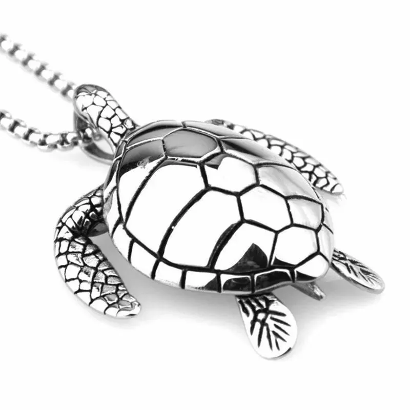 Stainless Steel Turtle Necklace