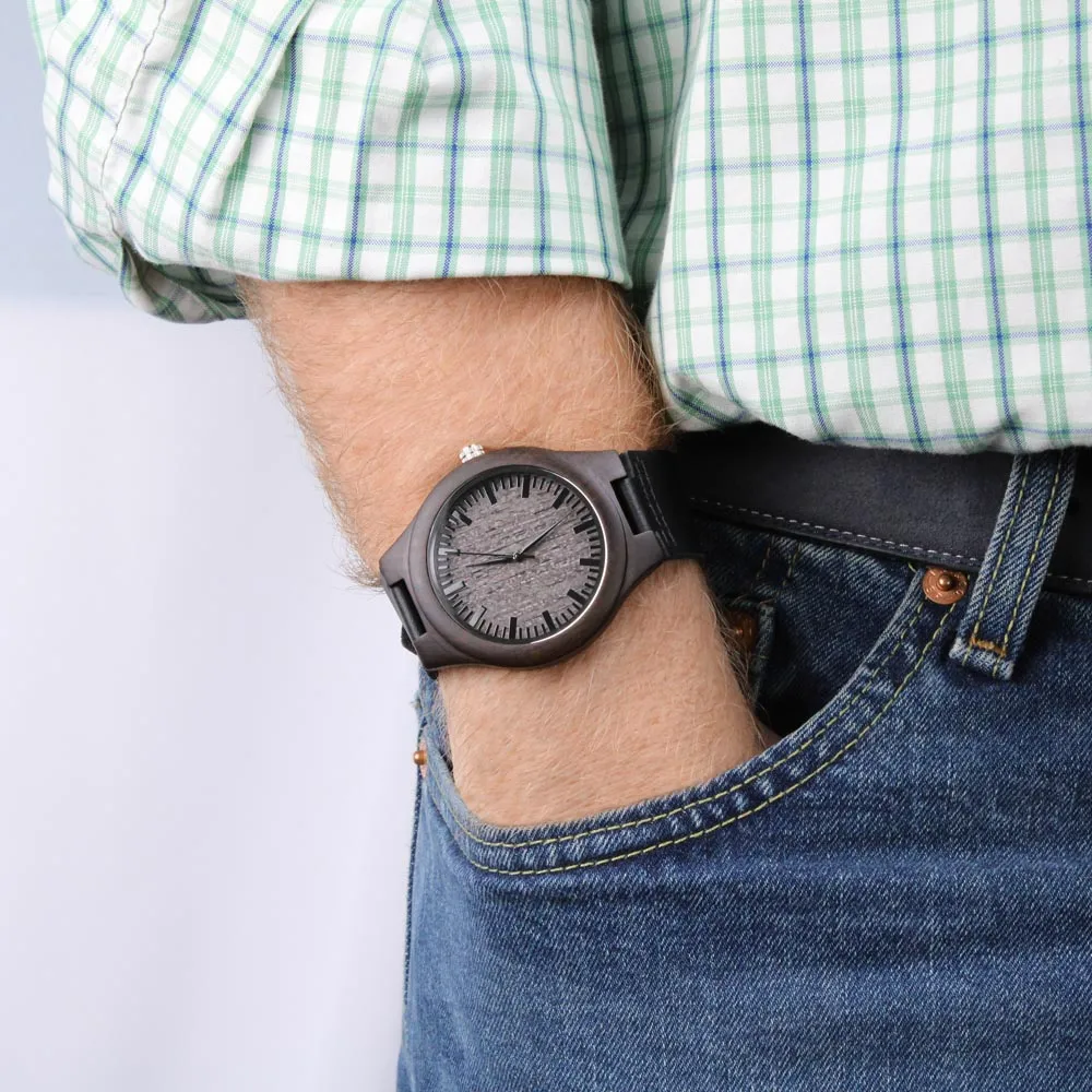 To My Husband, Never Forget That I Love You, Gift from Wife Engraved Wooden Watch