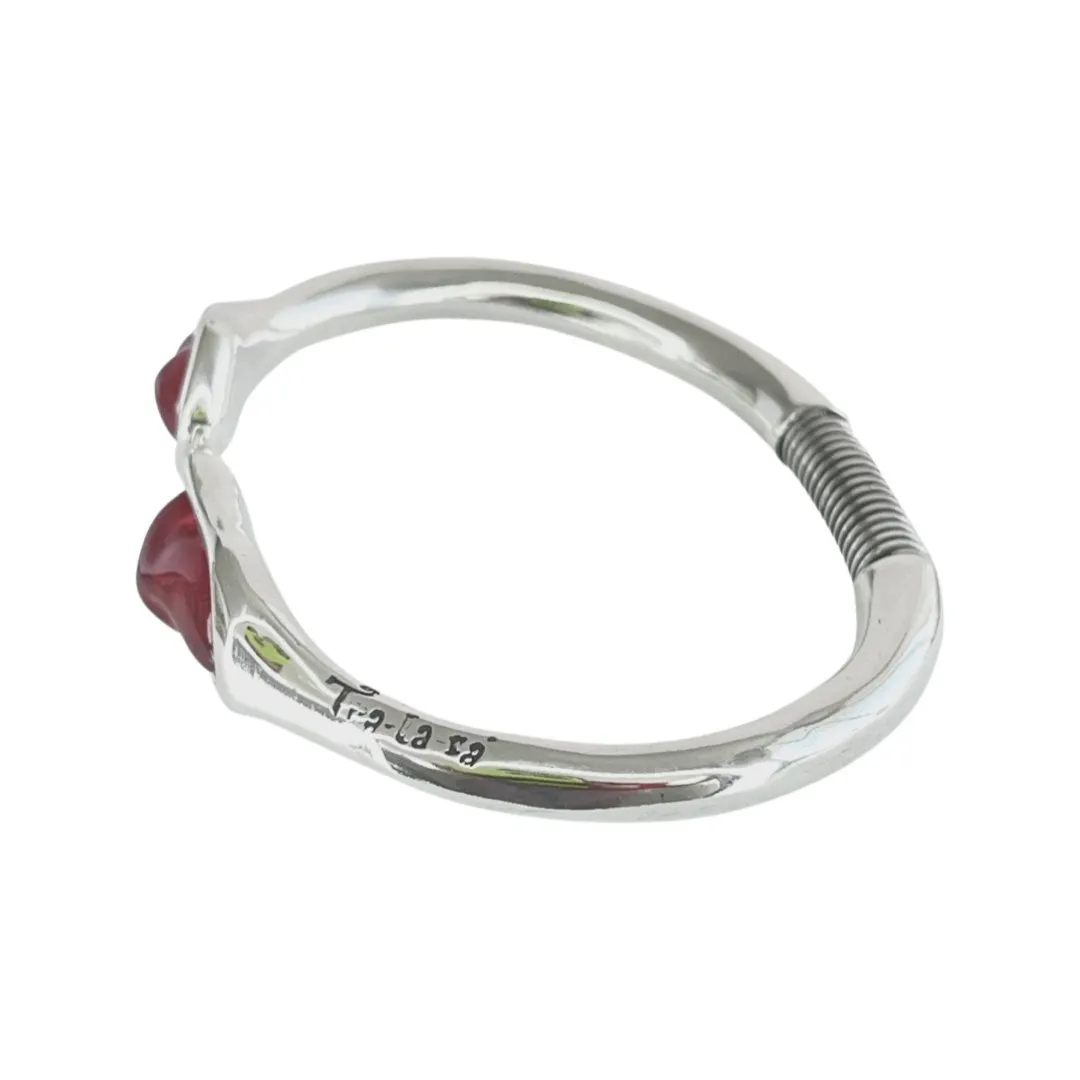 TRA-LA-RA RED LAGRIMA CUFF BRACELET