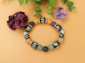 Tribal Inspired Multi-Gemstone Bracelet