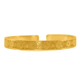 TRINITY GOLD CUFF BRACELET FILIGREE