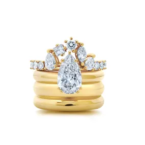 Triple Orbit Crown Diamond Ring