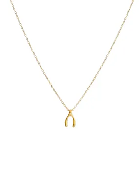 Wishbone Pendant Necklace